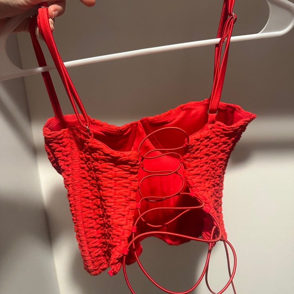 PEIXOTO red corset top​ - Picture 4 of 4